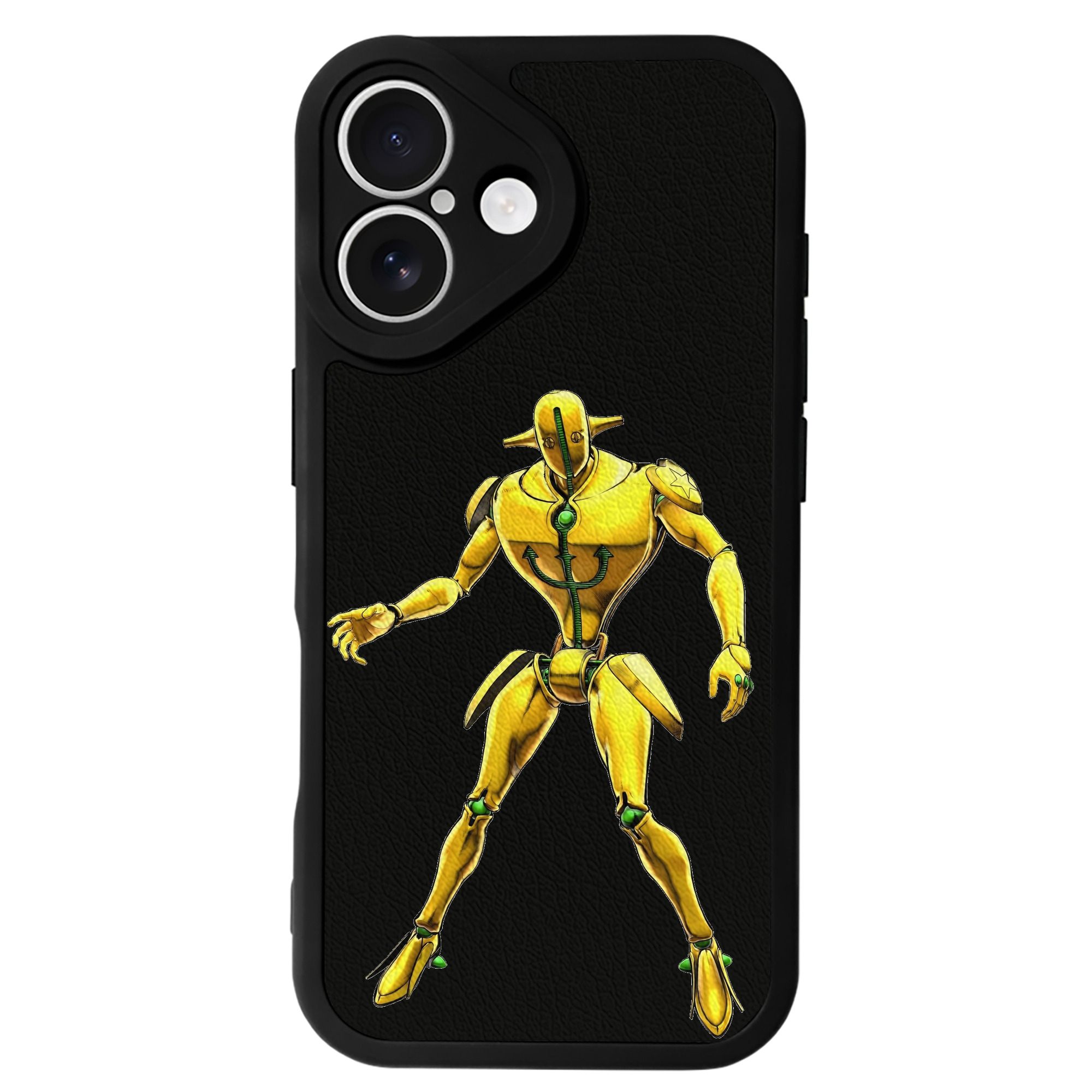 （画像用） ジョジョの奇妙な冒険 JoJo's Bizarre Adventure 【iPhone 16シリーズ対応】シリコンスマホケース（レザー調） 材質：シリコン